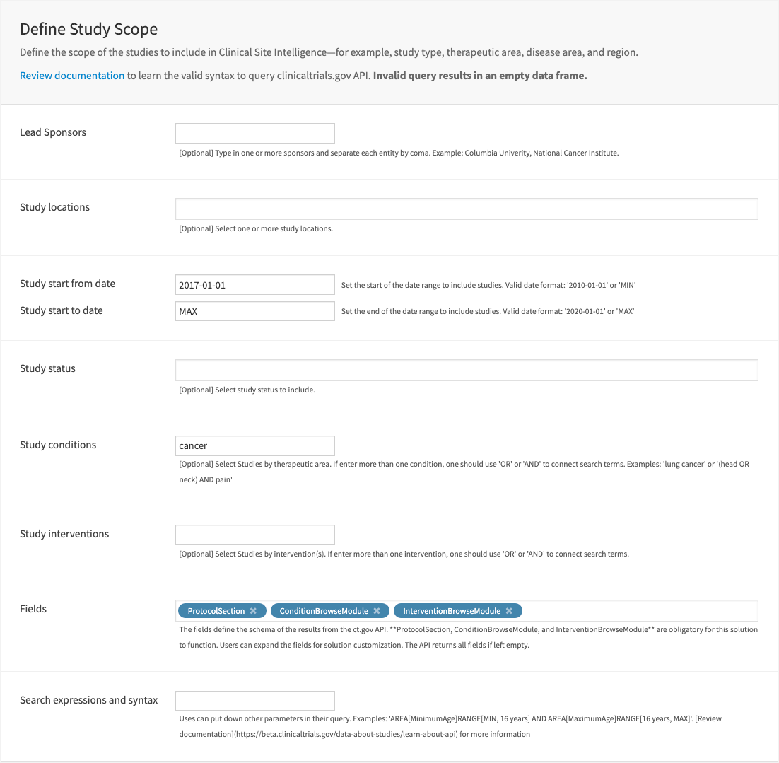 Screenshot of the app ct.gov query.