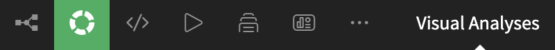 The Visual ML menu in the Navigation bar.