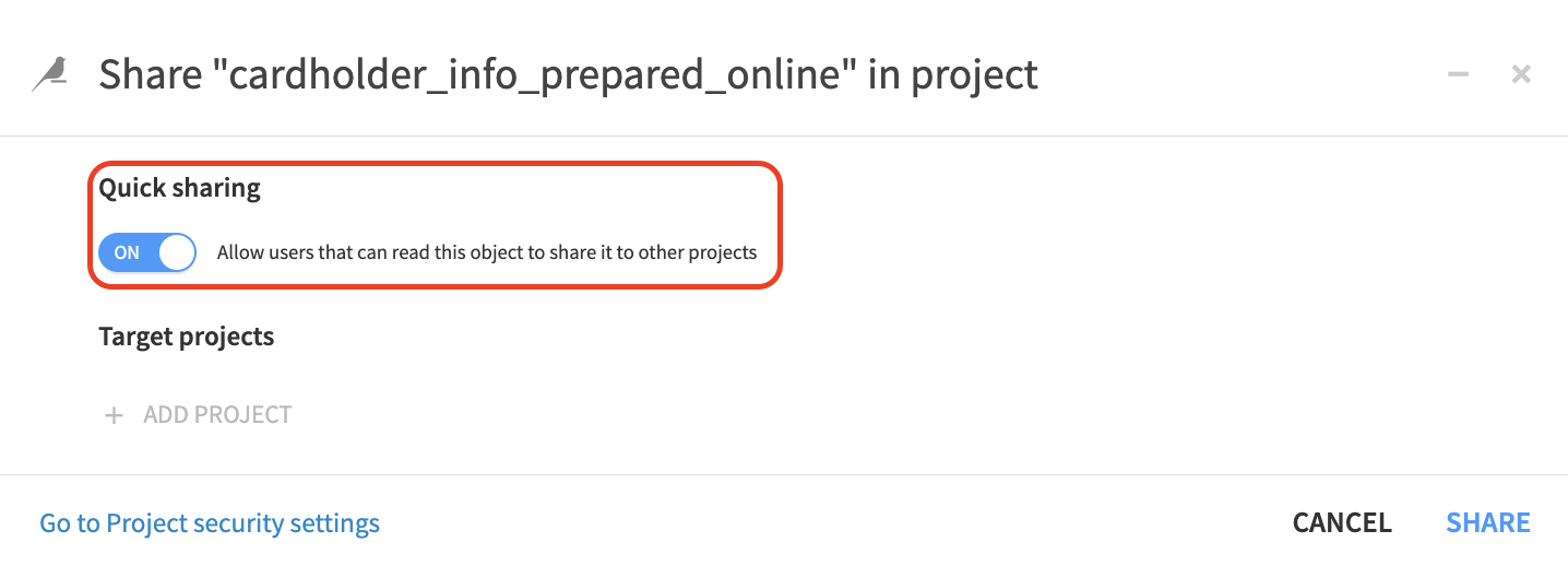 Making sure feature group dataset is accessible to other users.