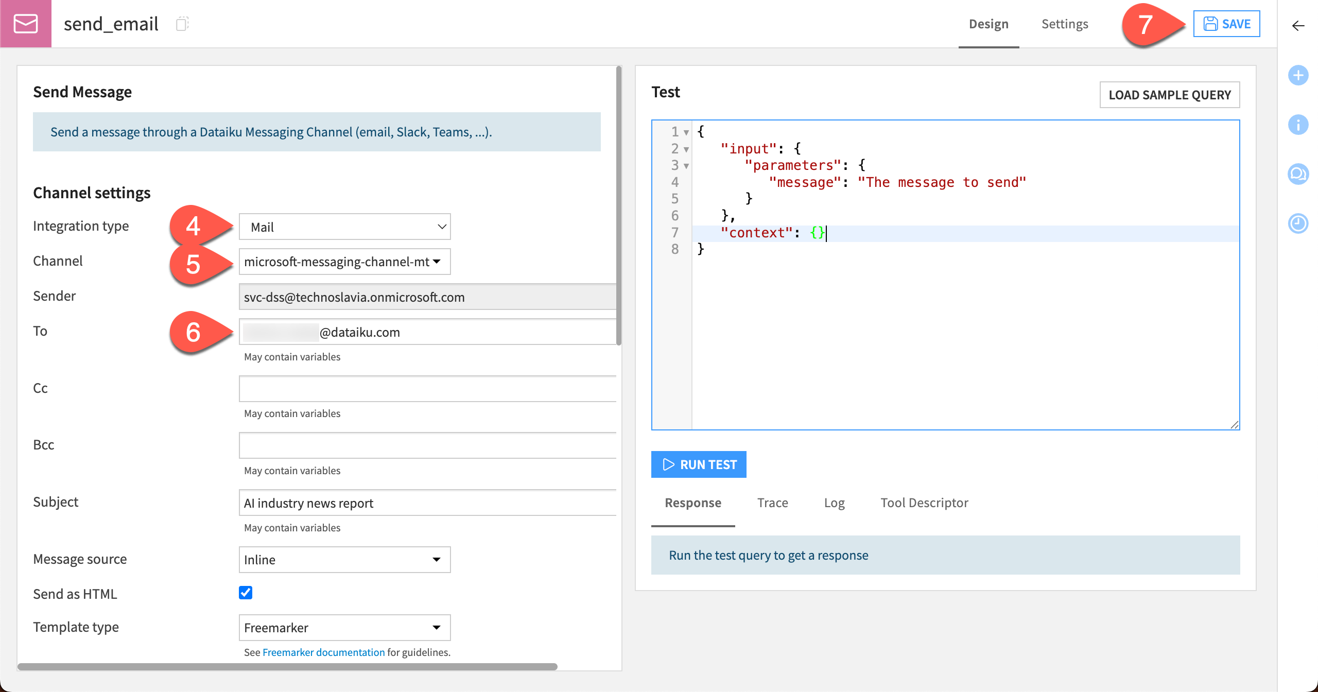 Steps to add a new messaging tool.