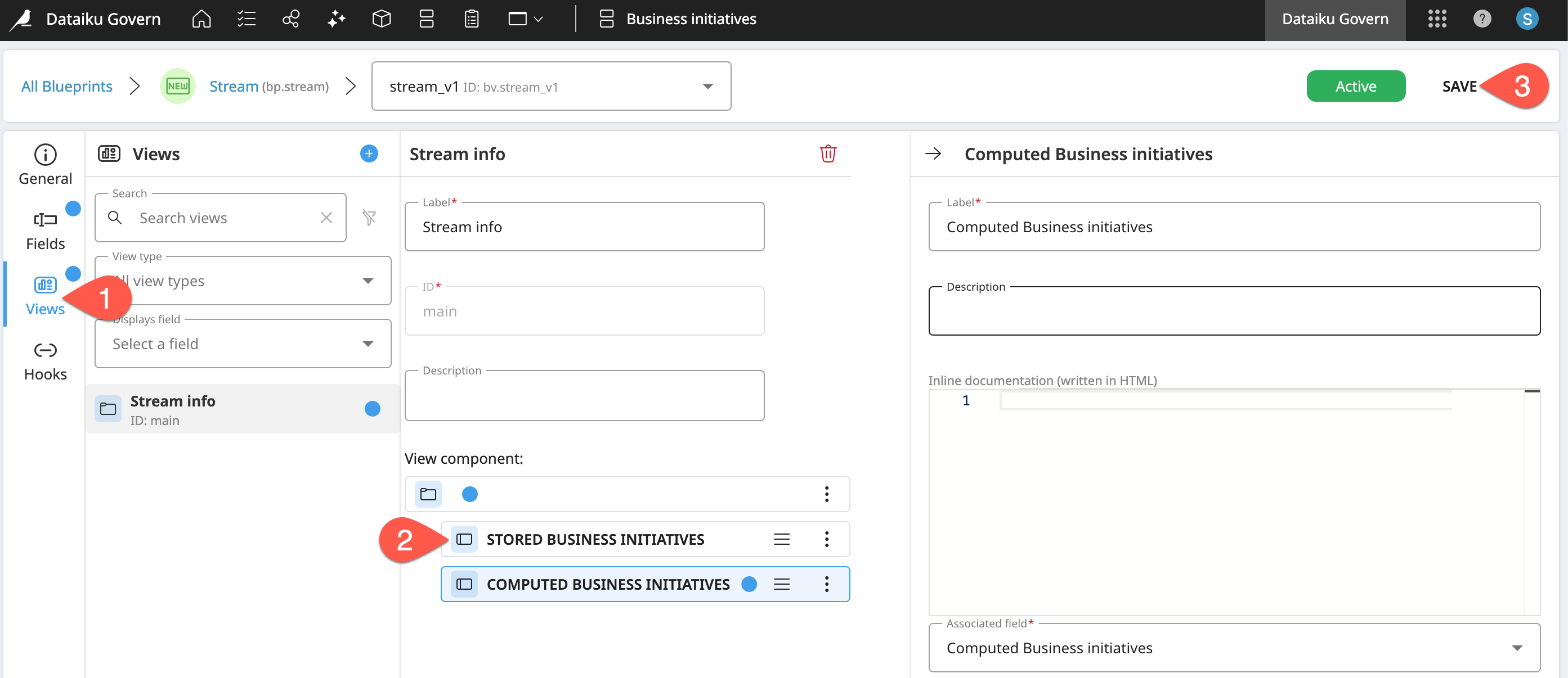 Dataiku screenshot of a view including a computed reference field.