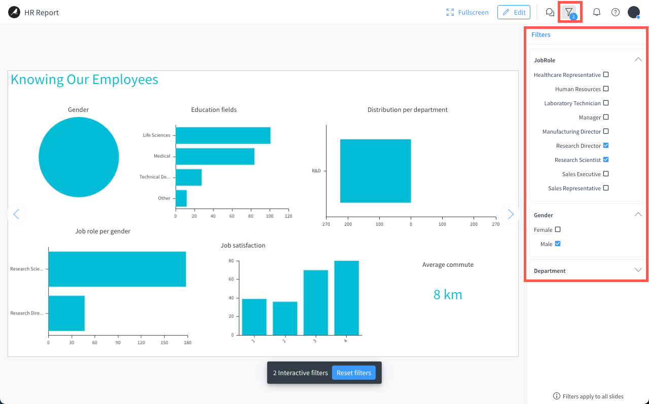 Dataiku screenshot of the dialog to define filters at the dataset level.