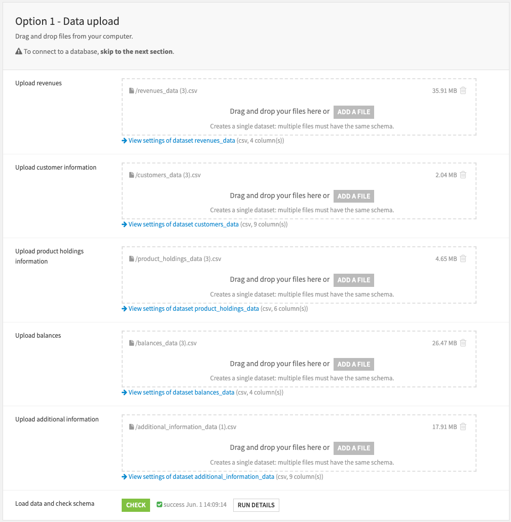 Dataiku screenshot of the accompanying Dataiku app for this Solution