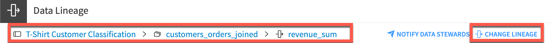 The top bar shows the base project, dataset, and column.