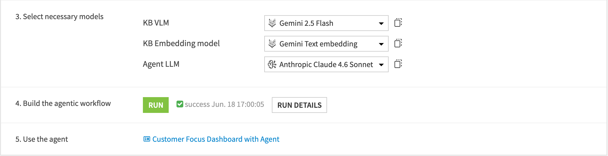 Dataiku screenshot of the accompanying Project Setup for this Solution