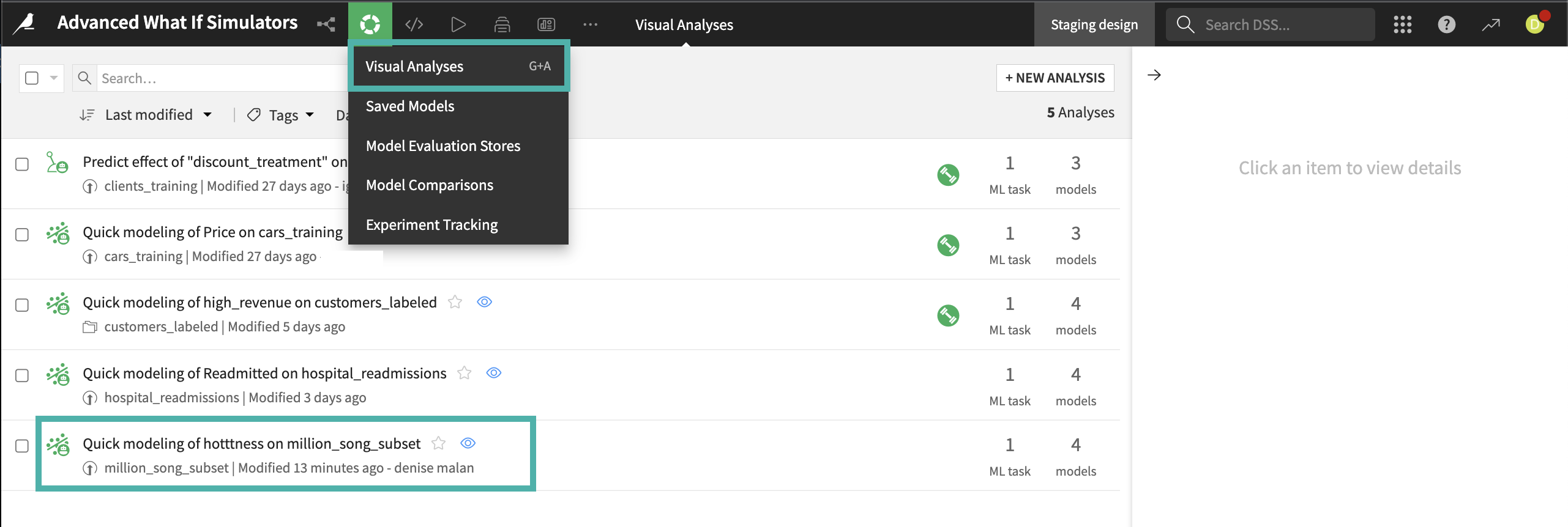 Accessing the previously trained models.