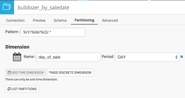 "Setting the pattern that determines partitioning"