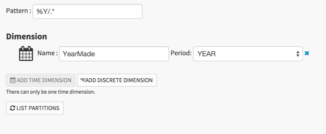 "Setting the pattern that determines partitioning"