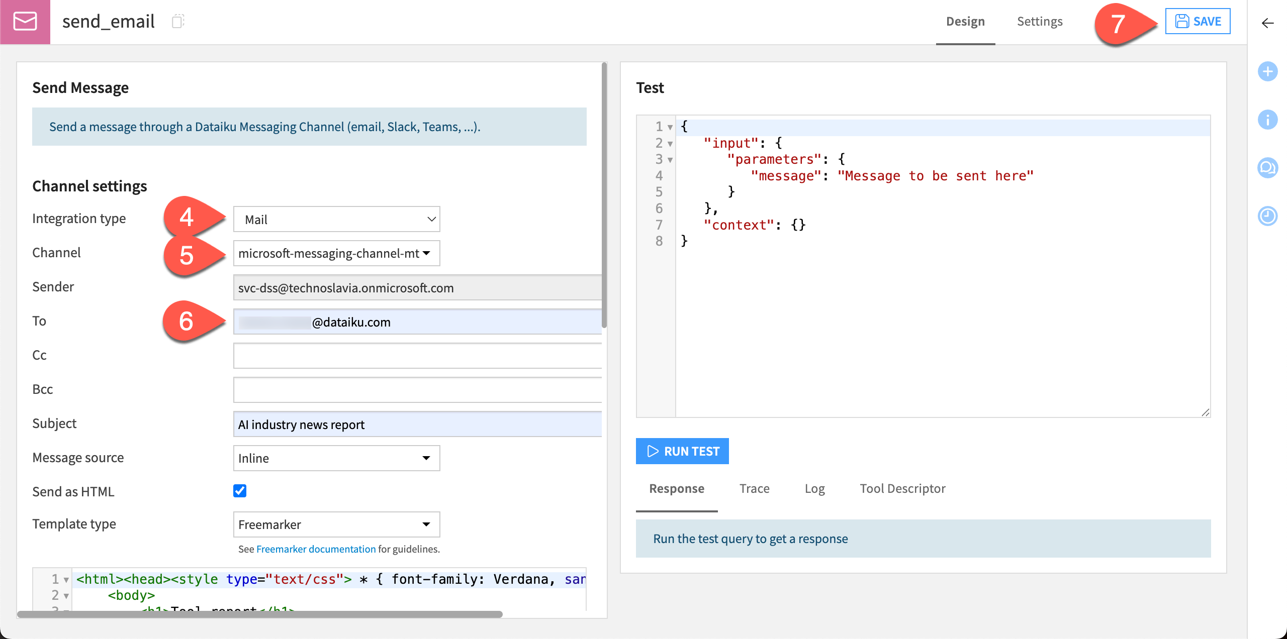 Steps to add a new messaging tool.