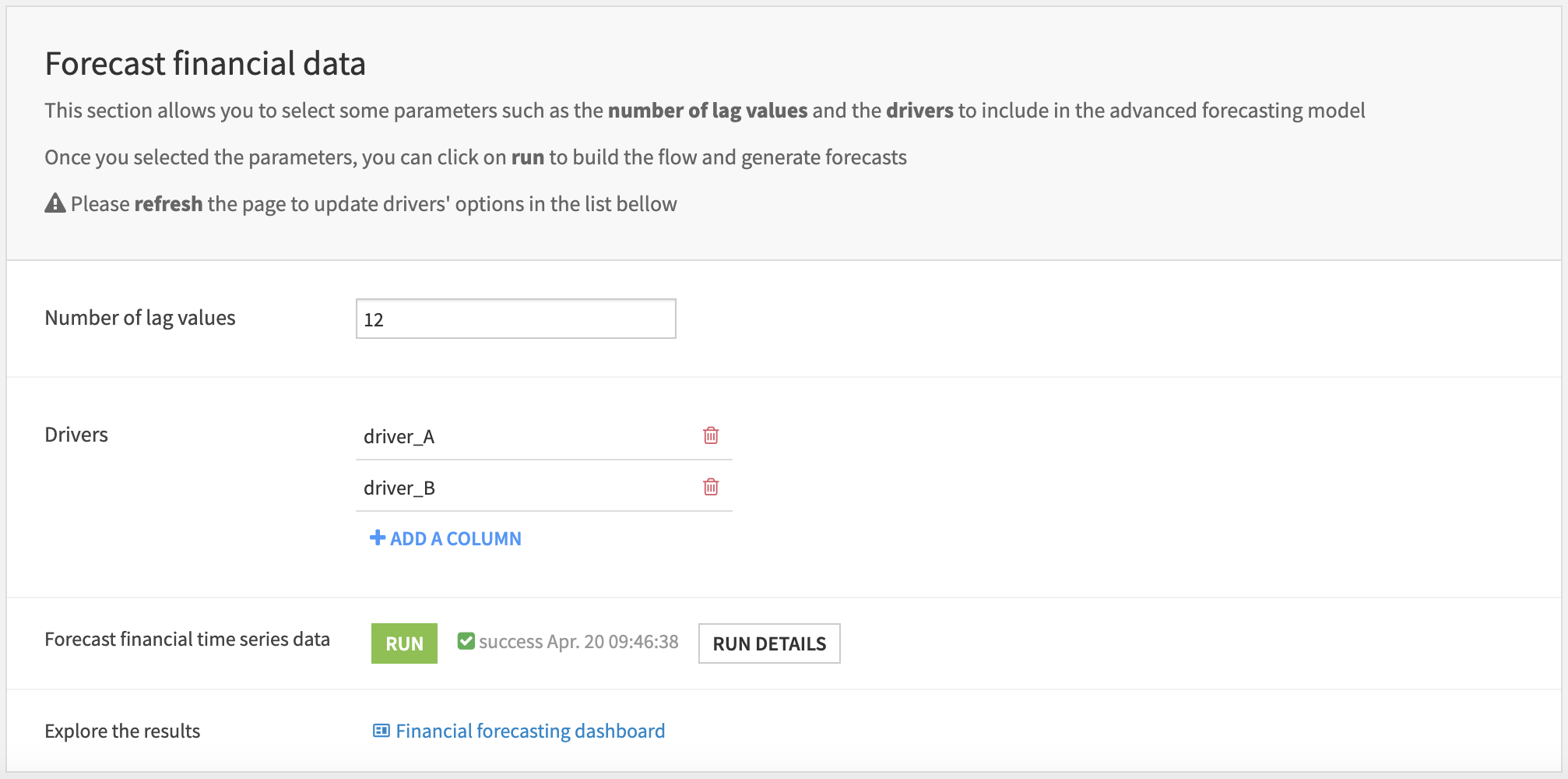 Dataiku screenshot of the accompanying Dataiku Application for this solution