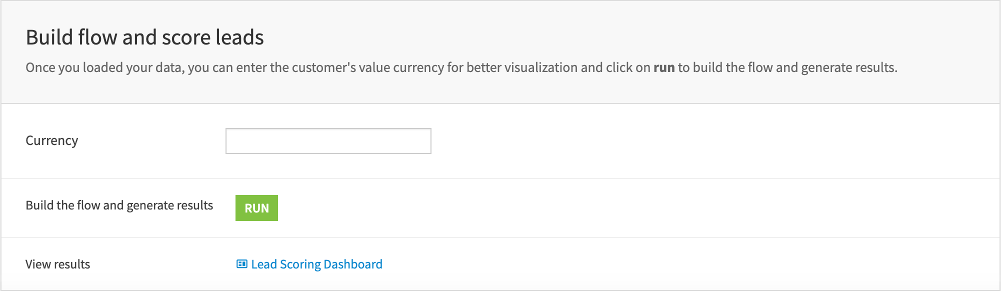 Dataiku screenshot of the accompanying Project Setup for this Solution.