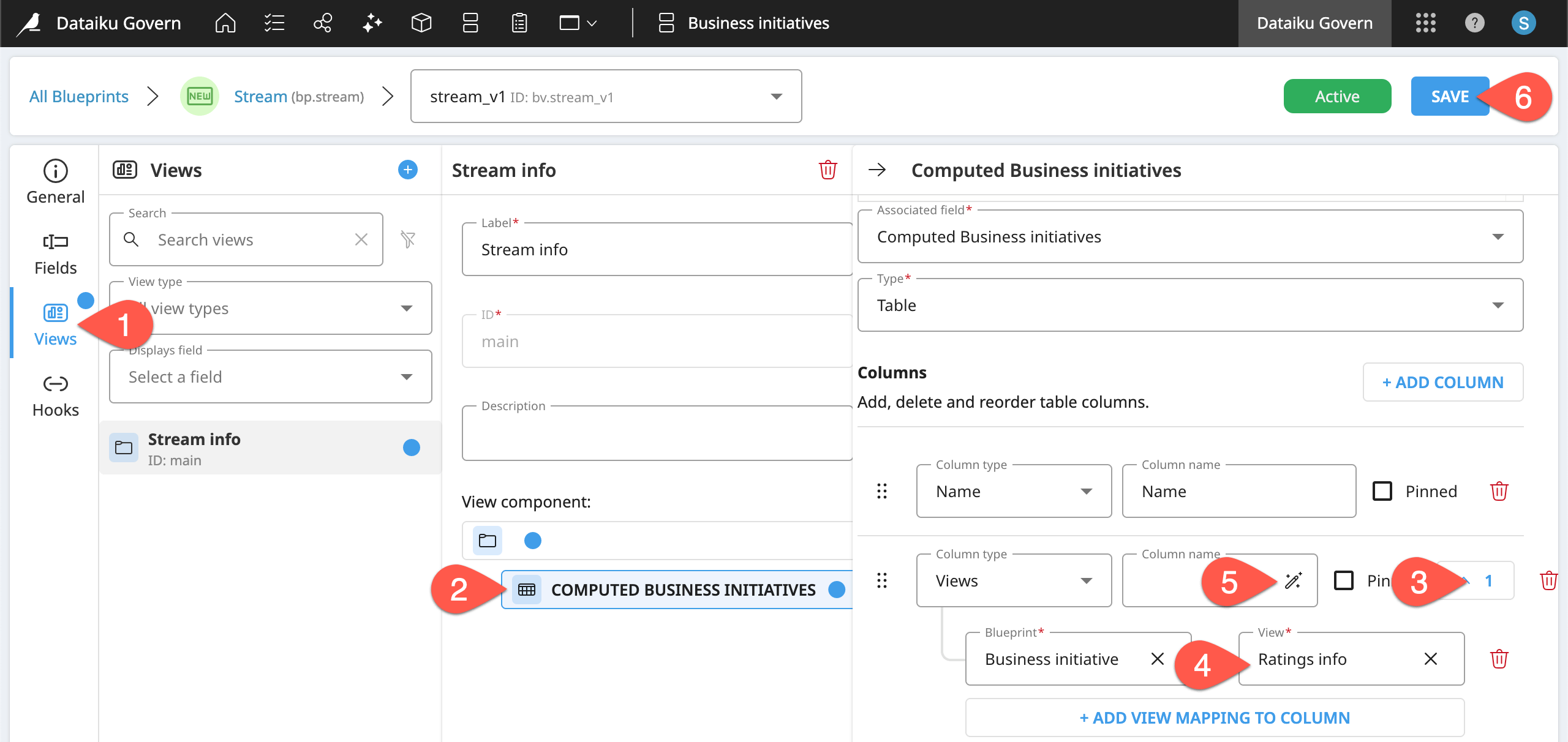 Dataiku screenshot of a completed table view component.