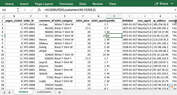 excel vlookup